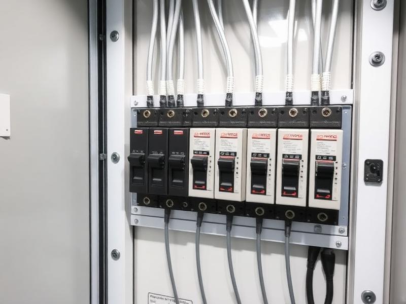 Panneau électrique installé proprement